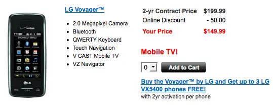 LG Voyager Option 2