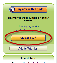 Kindle book give as a gift