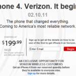 iPhone 4. Verizon. It begins.