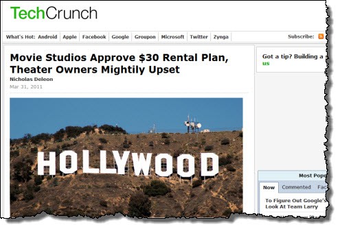 Movie Studios Approve $30 Rental Plan, Theater Owners Mightily Upset