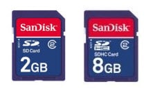 SD vs SDHC card