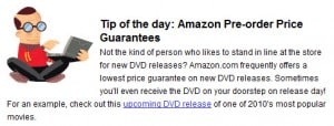 Tip of the Day: Amazon Pre-order Price Guarantees