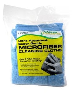 Cables Unlimited ACC-FIBER6 Ultra Absorbent Microfiber Cleaning Cloths (6 Pack)