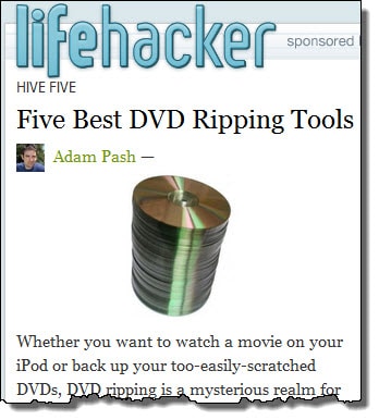 Five Best DVD Ripping Tools