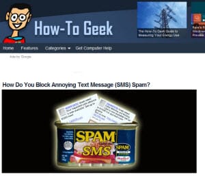 How Do You Block Annoying Text Message (SMS) Spam?