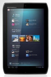 Droid Xyboard 8.2 Tablet by Motorola - Front View