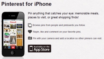 Pinterest for the iPhone