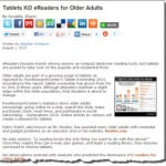 Tablets KO eReaders for Older Adults