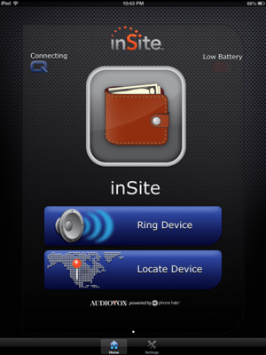 inSite ring and locate device