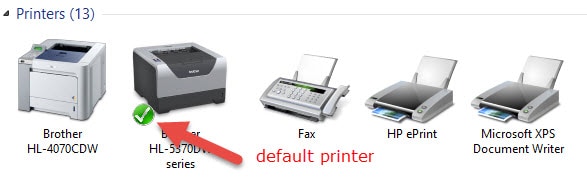 Control Panel printers