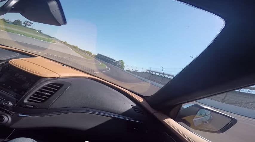 Hot lap in the pace car at 120 MPH with a GoPro Hero 4 at the Indianapolis Motor Speedway