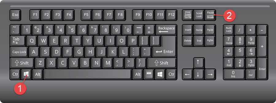 What is the function of pause break in the keyboard