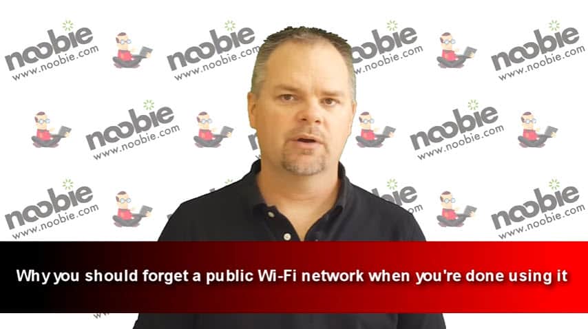 Why you should forget a public Wi-Fi network when you're done using it