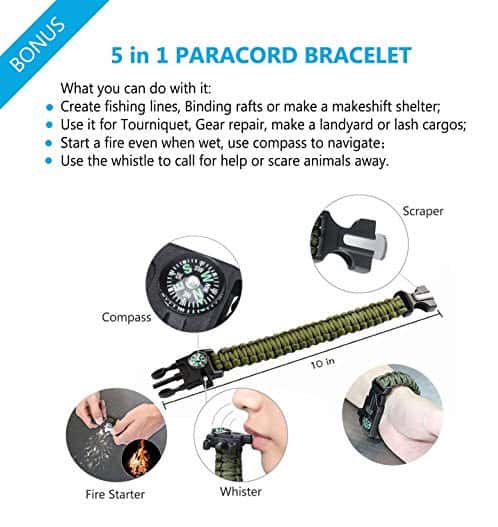 5-in-1 paracord bracelet