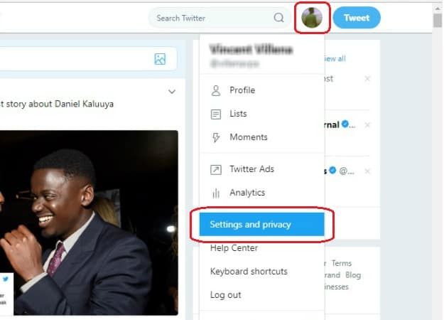 Click on your Profile Photo to access Settings and privacy | How To Delete A Twitter Account In 4 Steps | Deactivate twitter link | How to delete twitter account | goodbye to twitter