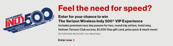 Verizon Wireless Indy 500 VIP Experience
