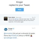 Kroger tweet reply