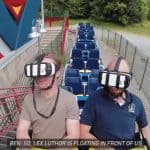 Superman virtual reality roller coaster at Six Flags