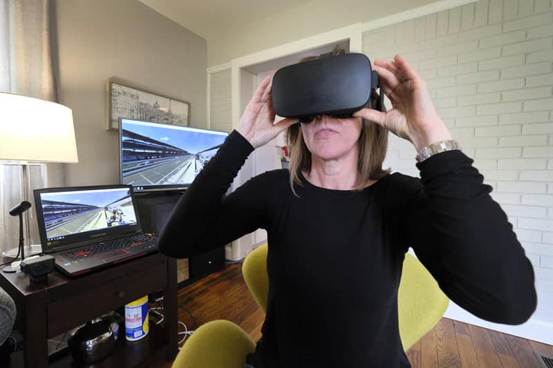 Virtual reality headset using Verizon 5G
