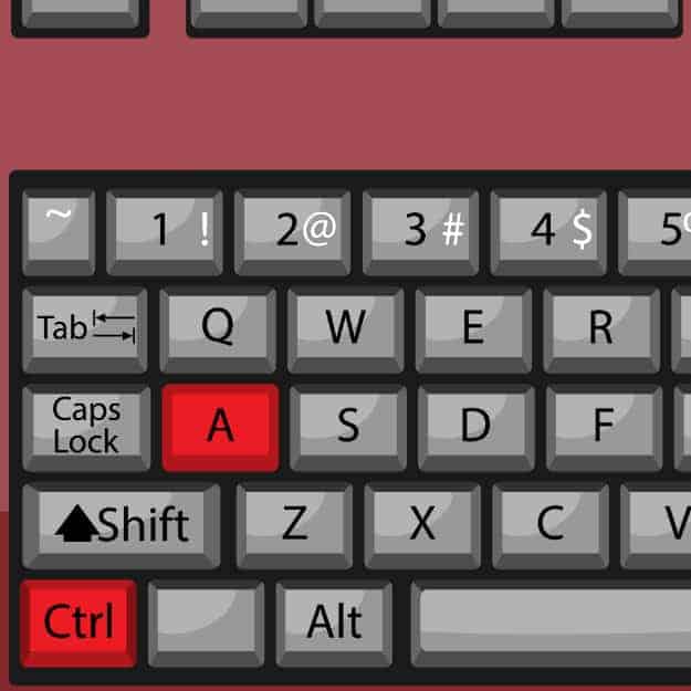 Ctrl + A | 15 Useful Windows Keyboard Shortcuts