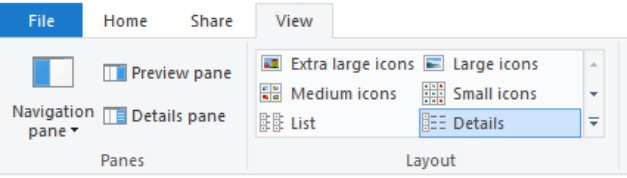 File Explorer View Tab | Windows File Explorer – Search, Create Folders, Move and Rename Files