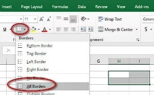 Borders | Excel Formatting Cells For A Better Understanding Of Information