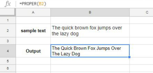 Using Proper Capitalization | Useful Google Sheets Functions | cell references | column | functions