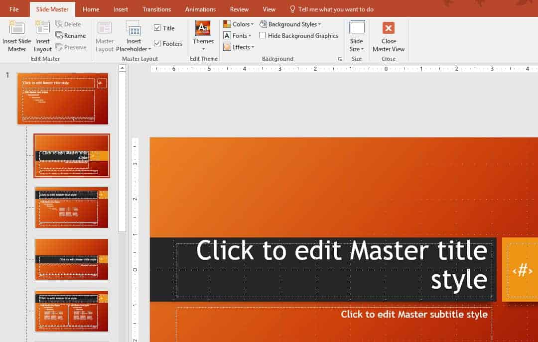powerpoint master slides