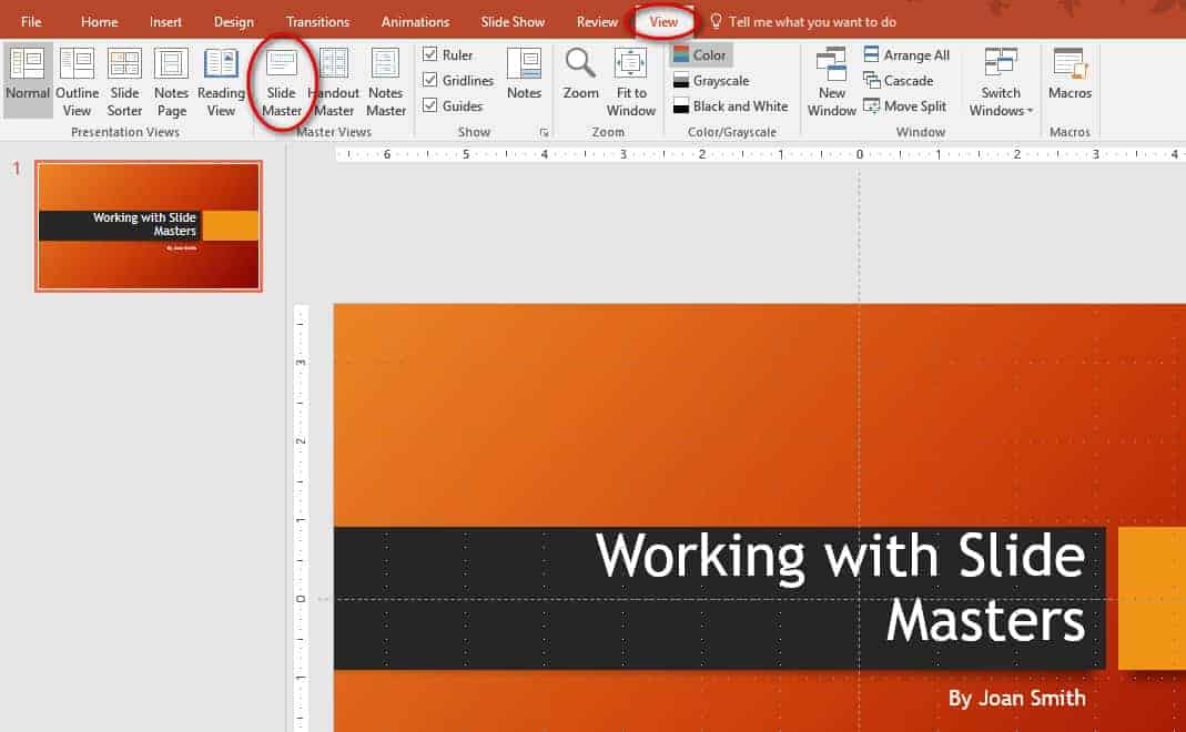 powerpoint master slide edit