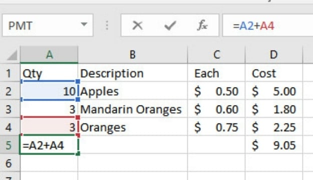 Edit Cells | Excel Format as Table with Total, Sort and Filter