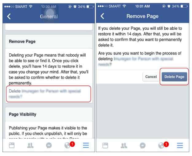 Deleting Facebook Page On Your iPhone/iPad | How To Delete Facebook Page
