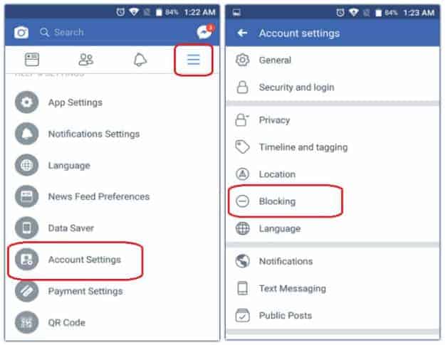 Open Account Settings | How To Unblock Someone On Facebook | unblock a blocked friend | Facebook blocked list 