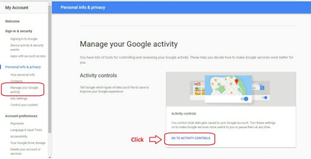 Click the “More” Link | How To Delete Google History