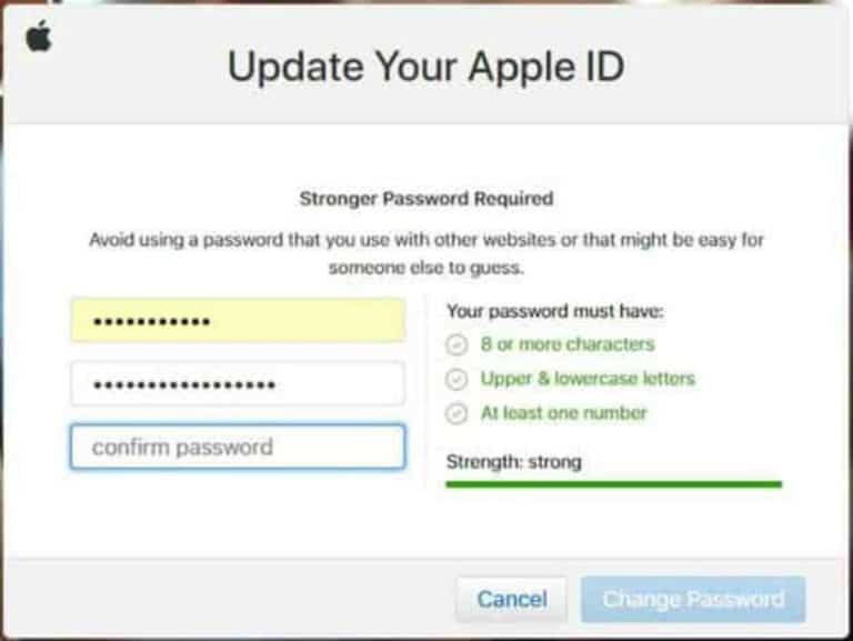 apple passwords and accounts