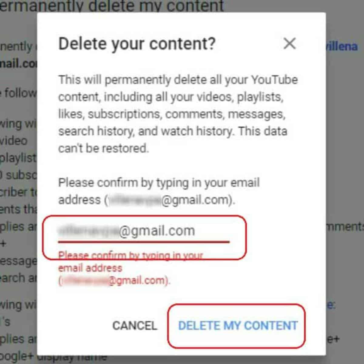 Confirm the Deletion | How To Delete A YouTube Account In Steps | how to delete a Youtube account | youtube delete a channel