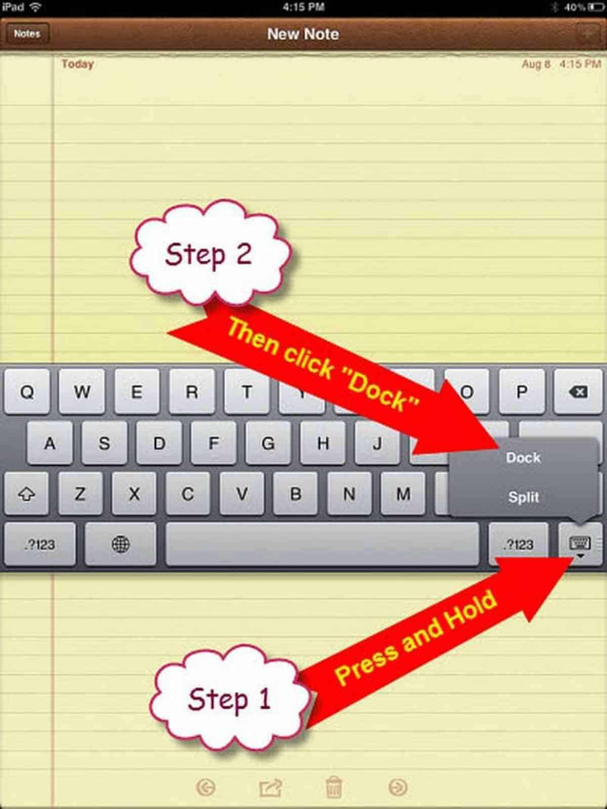 how to fix keyboard on screen | Help, My iPad Keyboard Is Stuck In The Middle Of My Screen! | Move Keyboard on iPad | ipad keyboard | middle of screen