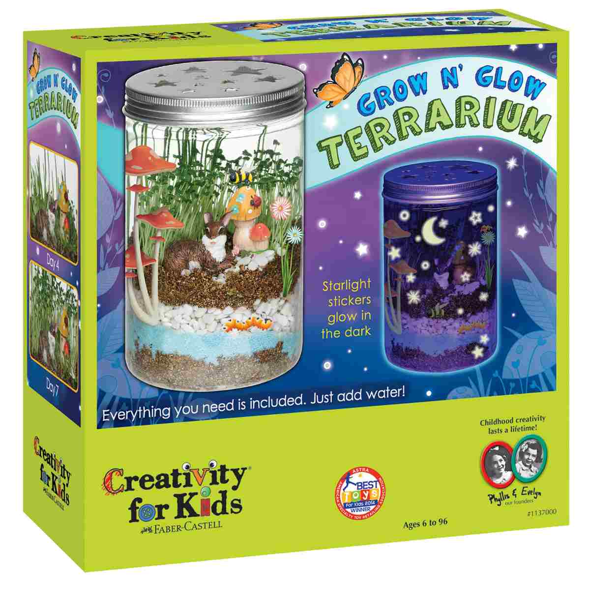 Creativity for Kids Grow 'n Glow Terrarium - Science Kit for Kids | Best STEM Toys For Kids