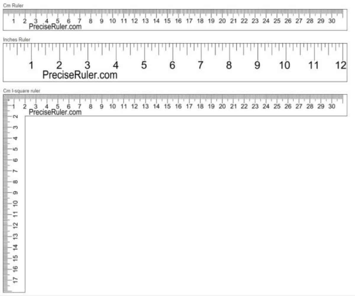 5 cm online ruler
