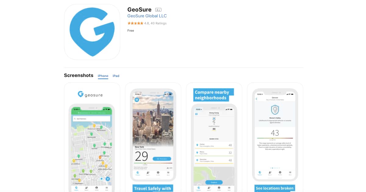 Geosure (iOS and Android) | Awesome Travel Apps That Can Help You Find the Best Vacation Spots