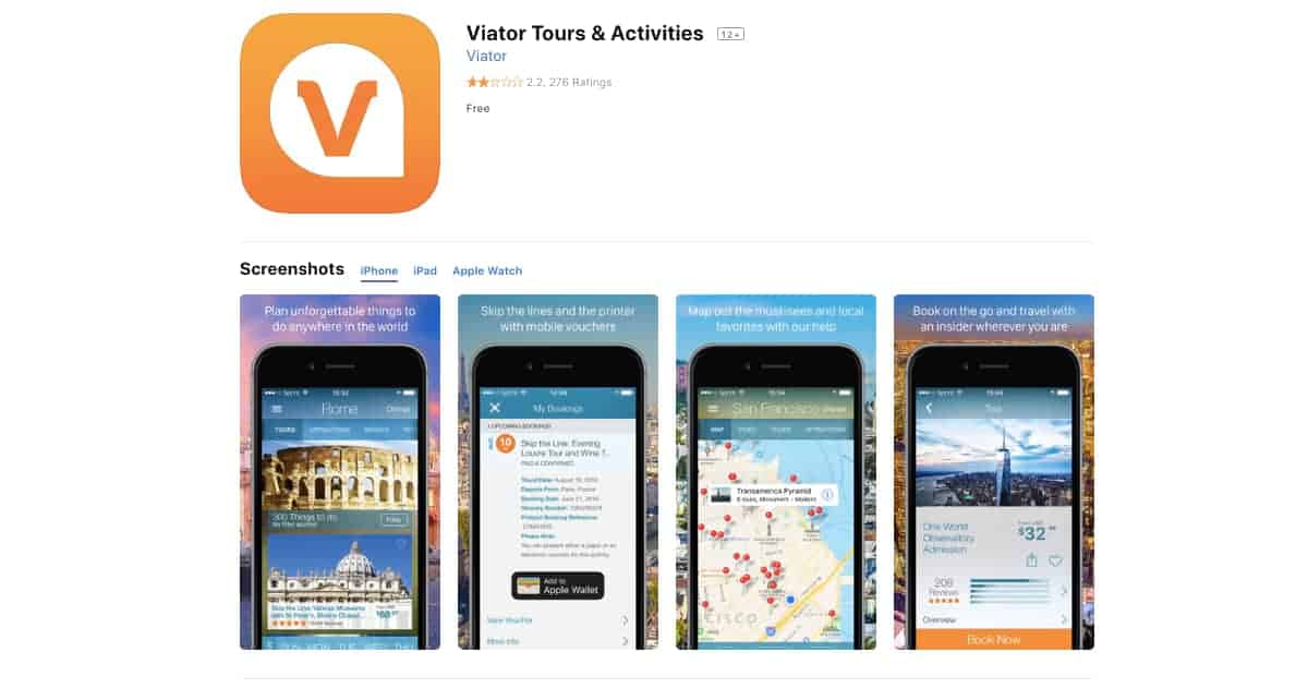 Viator (iOS and Android) | Awesome Travel Apps That Can Help You Find the Best Vacation Spots