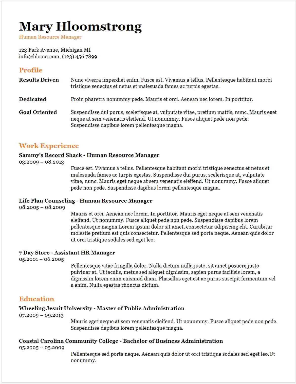 free resume templates google docs