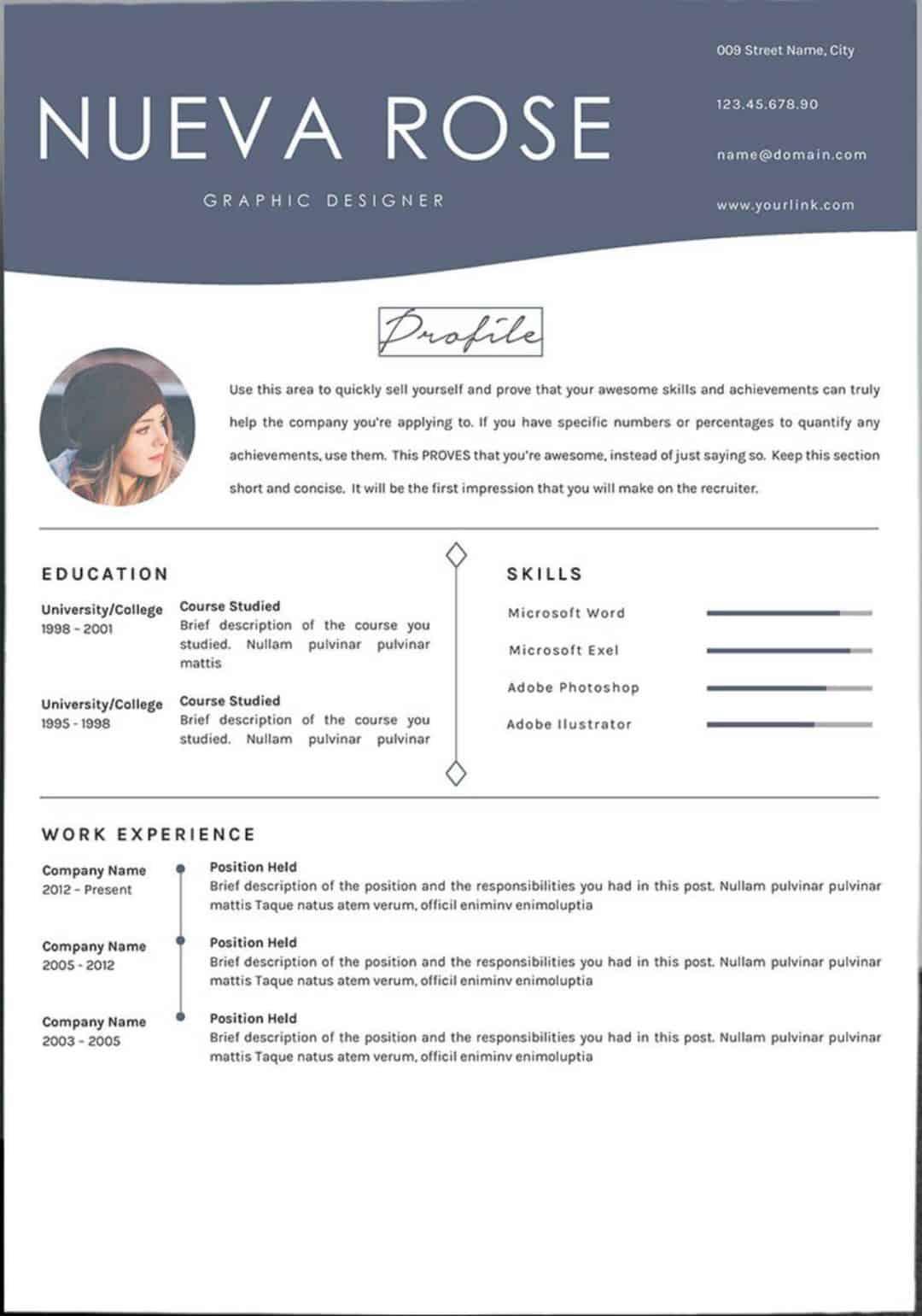 resume templates on google documents