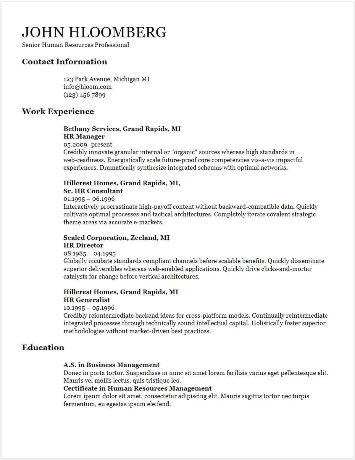 professional resume templates google docs