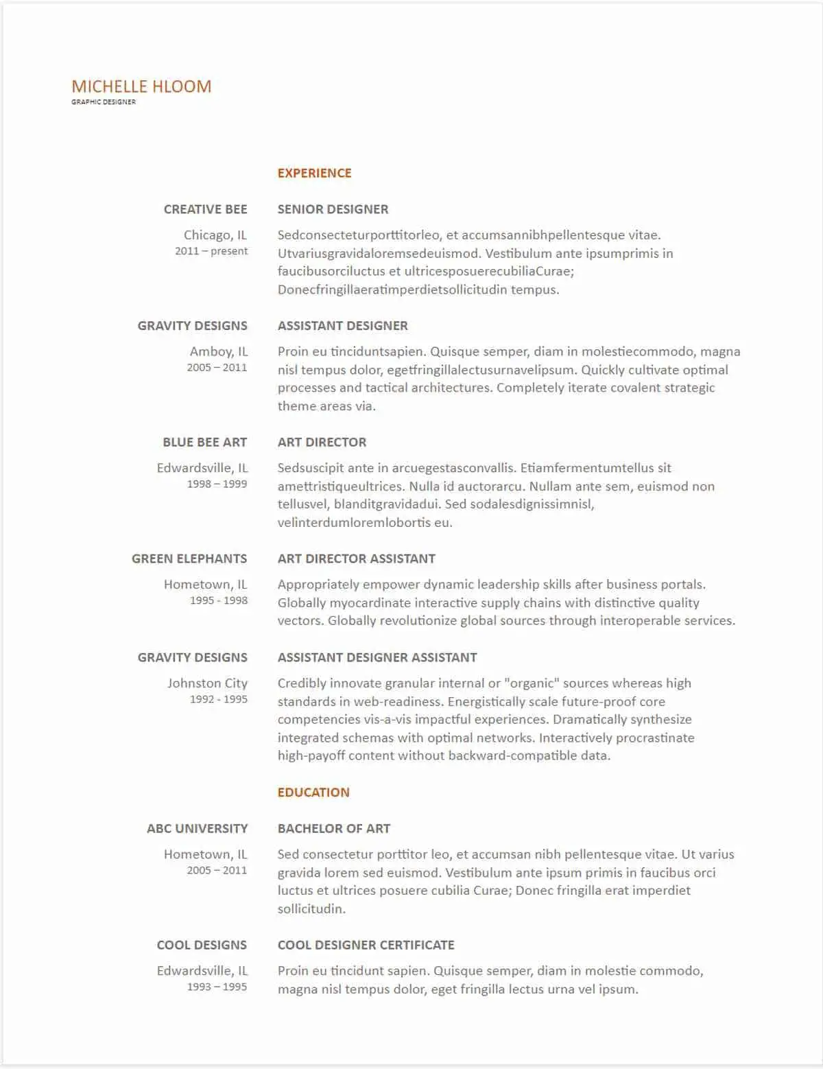 free resume templates 2020 google docs