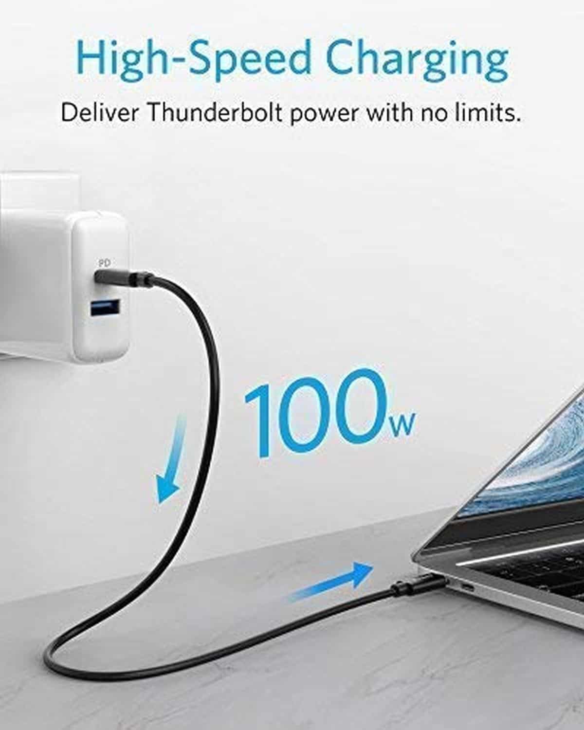 Anker USB-C to USB-C Thunderbolt 3.0 Cable | Best Macbook Accessories for 2019