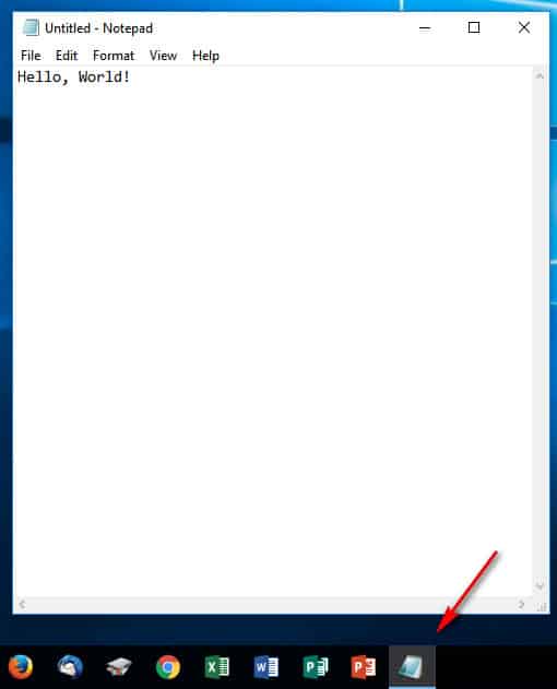Notepad Open | How To Use Your Windows Taskbar Tutorial