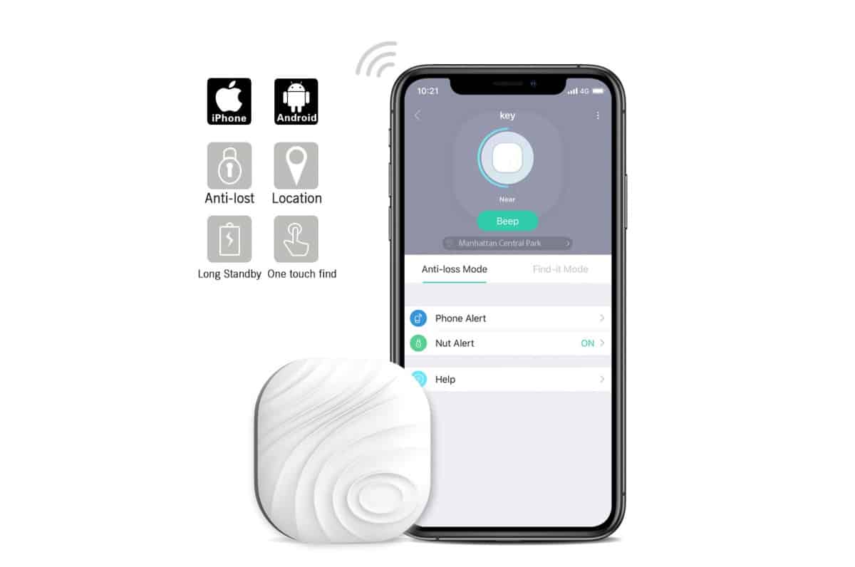 Nut3 Smart Key Finder Bluetooth Wi-Fi Tracker | Best Amazon Products You Never Knew You Needed