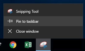 Snipping Tool Pin | How To Use Your Windows Taskbar Tutorial