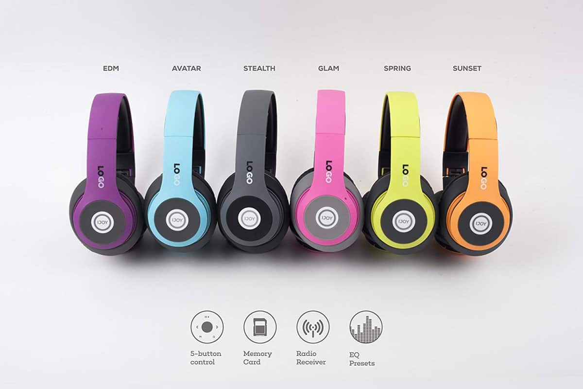 iJoy Matte Finish Premium Rechargeable Wireless Headphones | Top Reviewed Wireless Headphones on Amazon