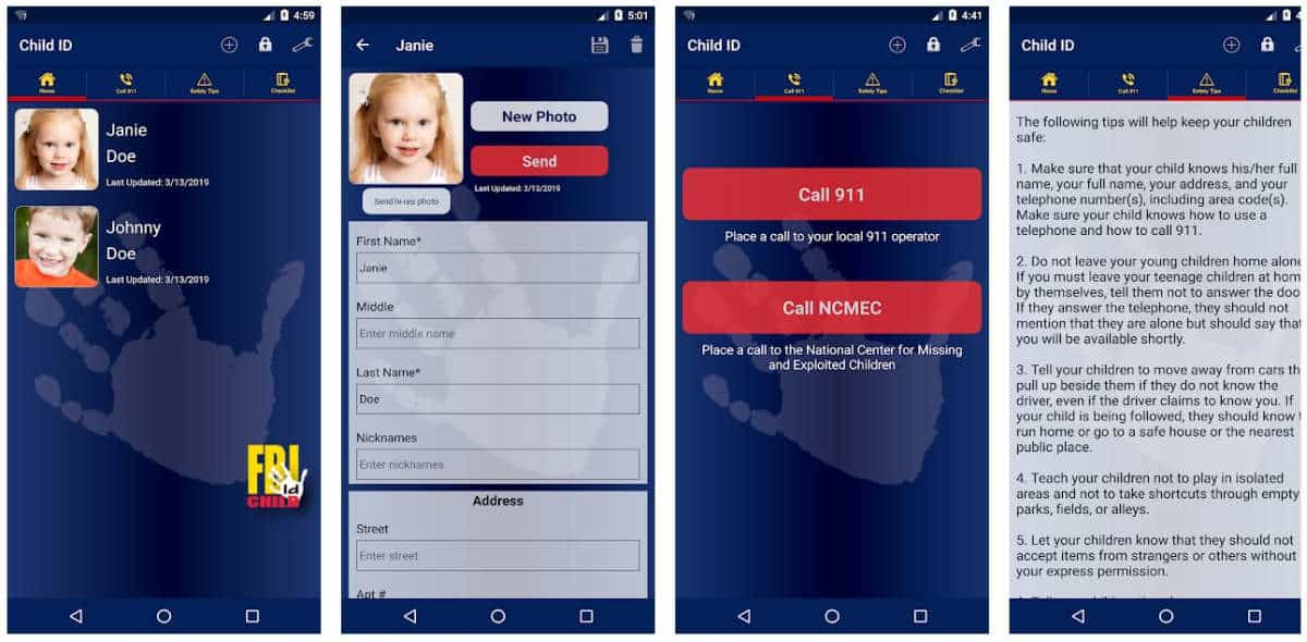 FBI Child ID | Best Family Safety Gadgets, Apps and Digital Books